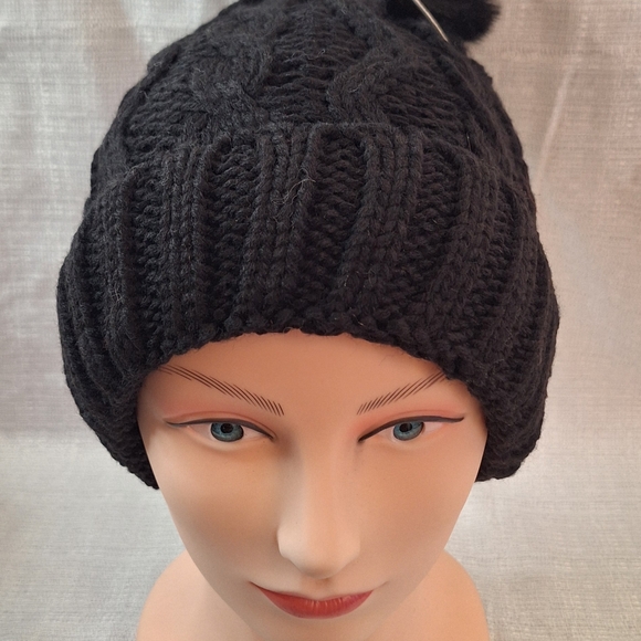 Women's  Wool Beanie Hat With Pompom Elegant Soft - Picture 11 of 16